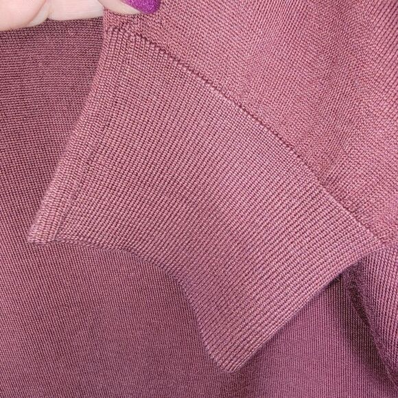 Stefano Ricci Men's Cashmere-Silk Quarter-Zip Polo Sweater w/ Crocodile size XL - Picture 5 of 12